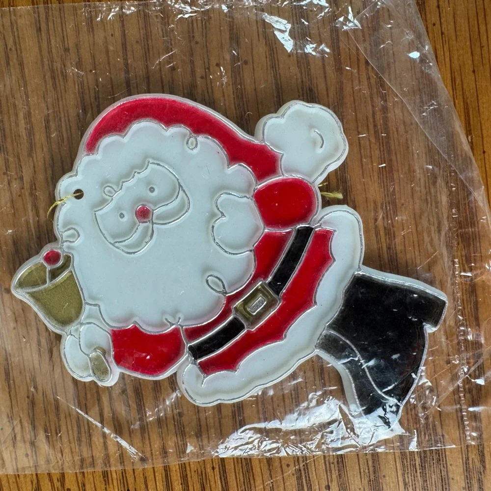 Vintage‎ Woolworths Christmas Tree Ornament Santa Claus Bell Hanging Decoration